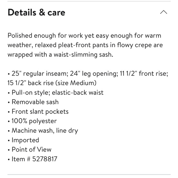 Halogen wide leg palazzo pants - Picture 9 of 9